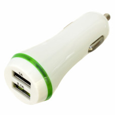 Зарядний пристрій Patron 2xUSB 2A/1A white (PN-2USB-CAR-WH) Зарядний пристрій Patron 2xUSB 2A/1A white (PN-2USB-CAR-WH)