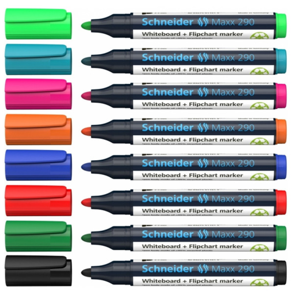 Набір маркерів Schneider 8 маркерів для дошок та фліпчартів MAXX 290 в блістері (S129098)