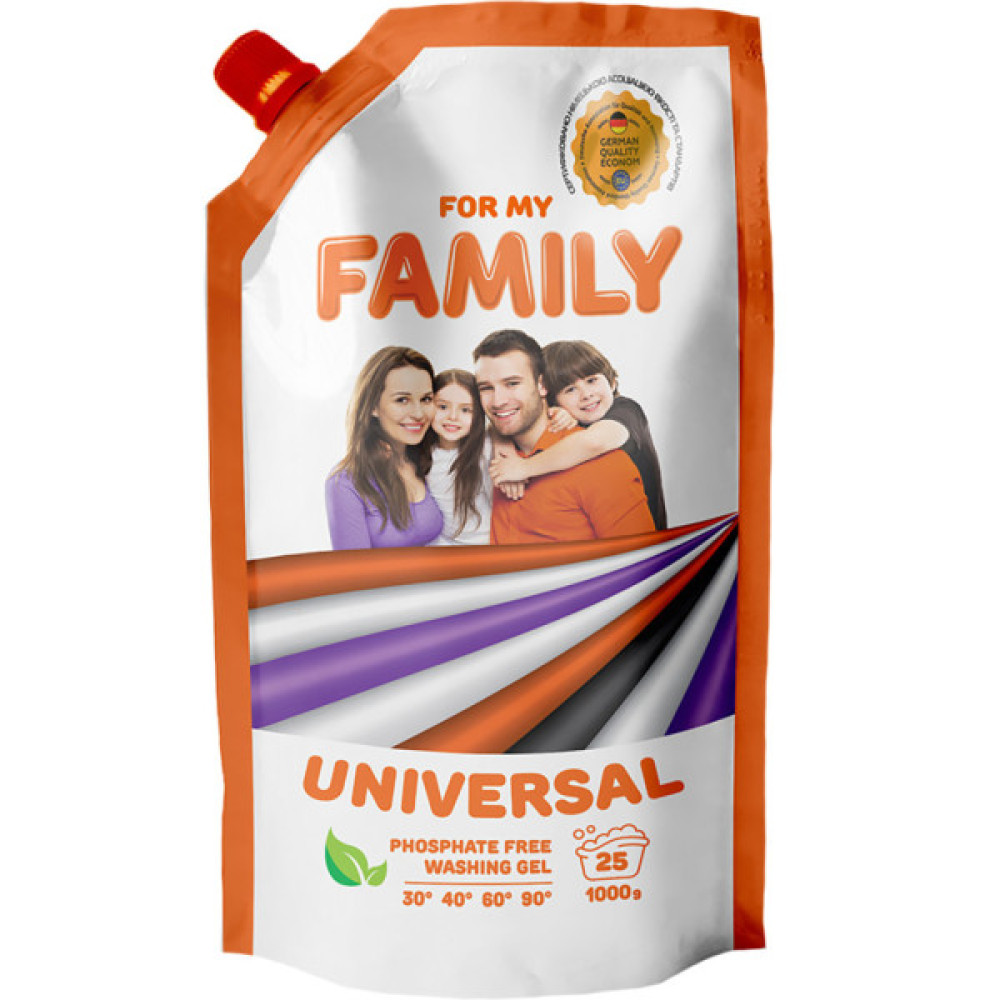 Гель для прання For My Family Універсальний 1 кг (4260637721235)