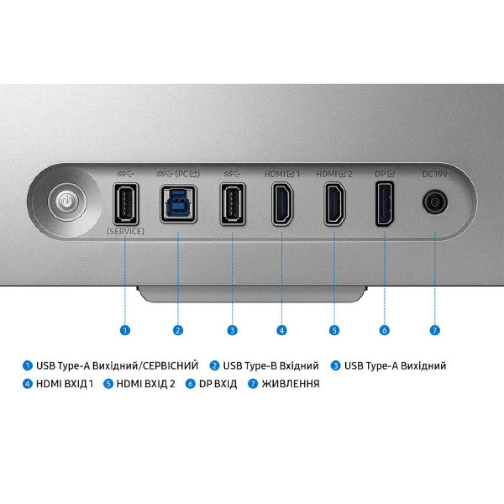 Монітор Samsung 27" Odyssey 3D G90XF HDMI, DP, USB, MM, IPS, 3840x2160, 165Hz, 1ms