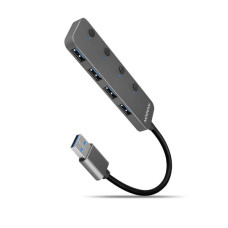 Концентратор AXAGON USB 3.1 to 4xUSB 3.0 0.2m switch black (HUE-MSA) Концентратор AXAGON USB 3.1 to 4xUSB 3.0 0.2m switch black (HUE-MSA)
