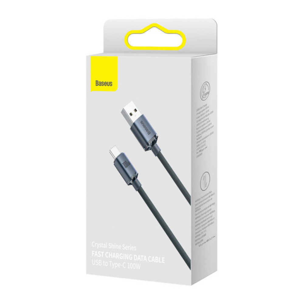 Дата кабель USB 2.0 AM to USB-C 1.2m 100W black Baseus (CAJY000401)