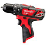 Шурупокрут-дриль ударний акумуляторний Milwaukee M12 BPD-0 12В 30Нм 0-1500об/хв 1.0кг без АКБ та ЗП