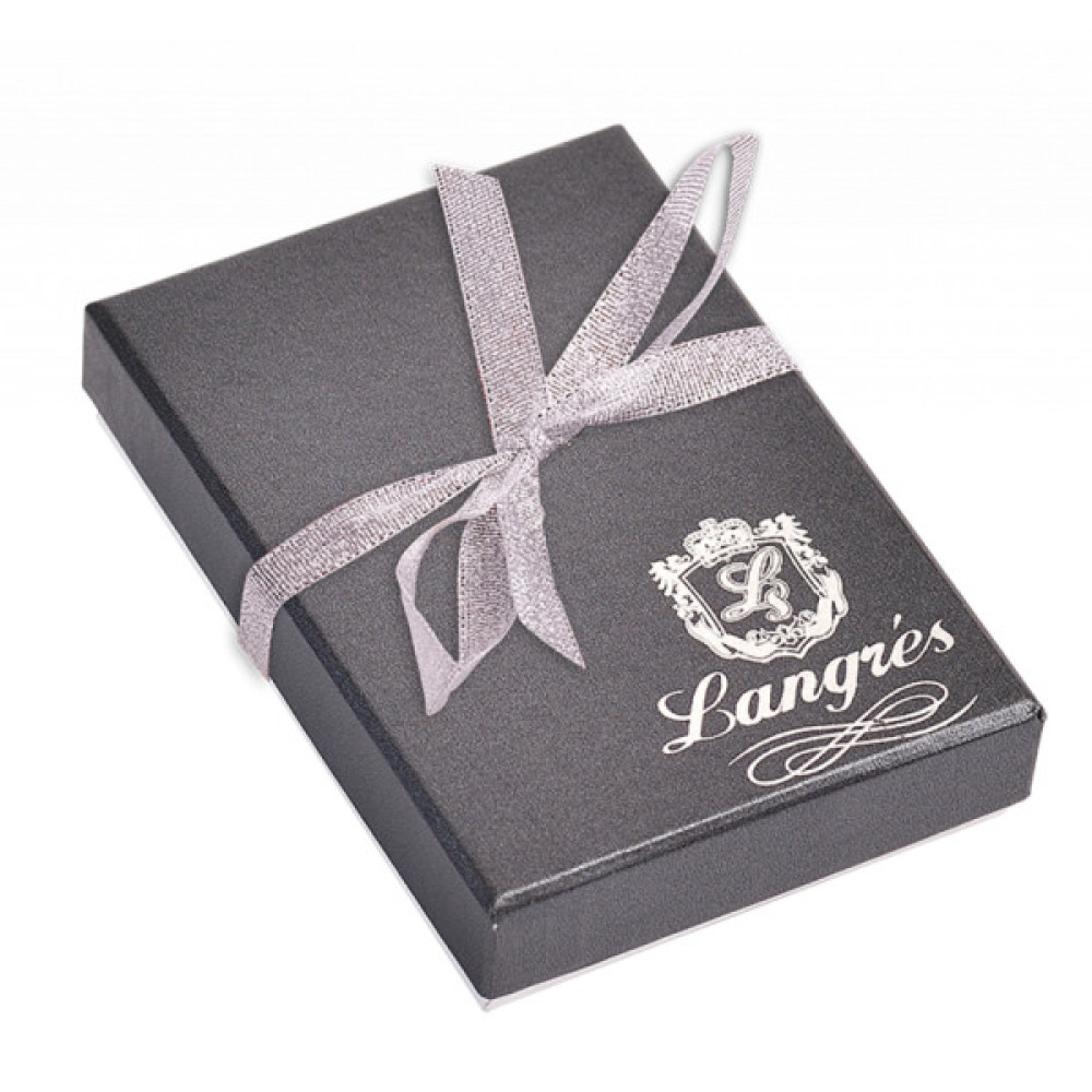 Ручка кулькова Langres набір ручка + гачок для сумки Elegance Чорний (LS.122029-01)