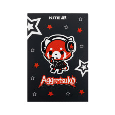 Блокнот Kite Aggretsuko A5, 50 аркушів, клітинка (AR25-194)