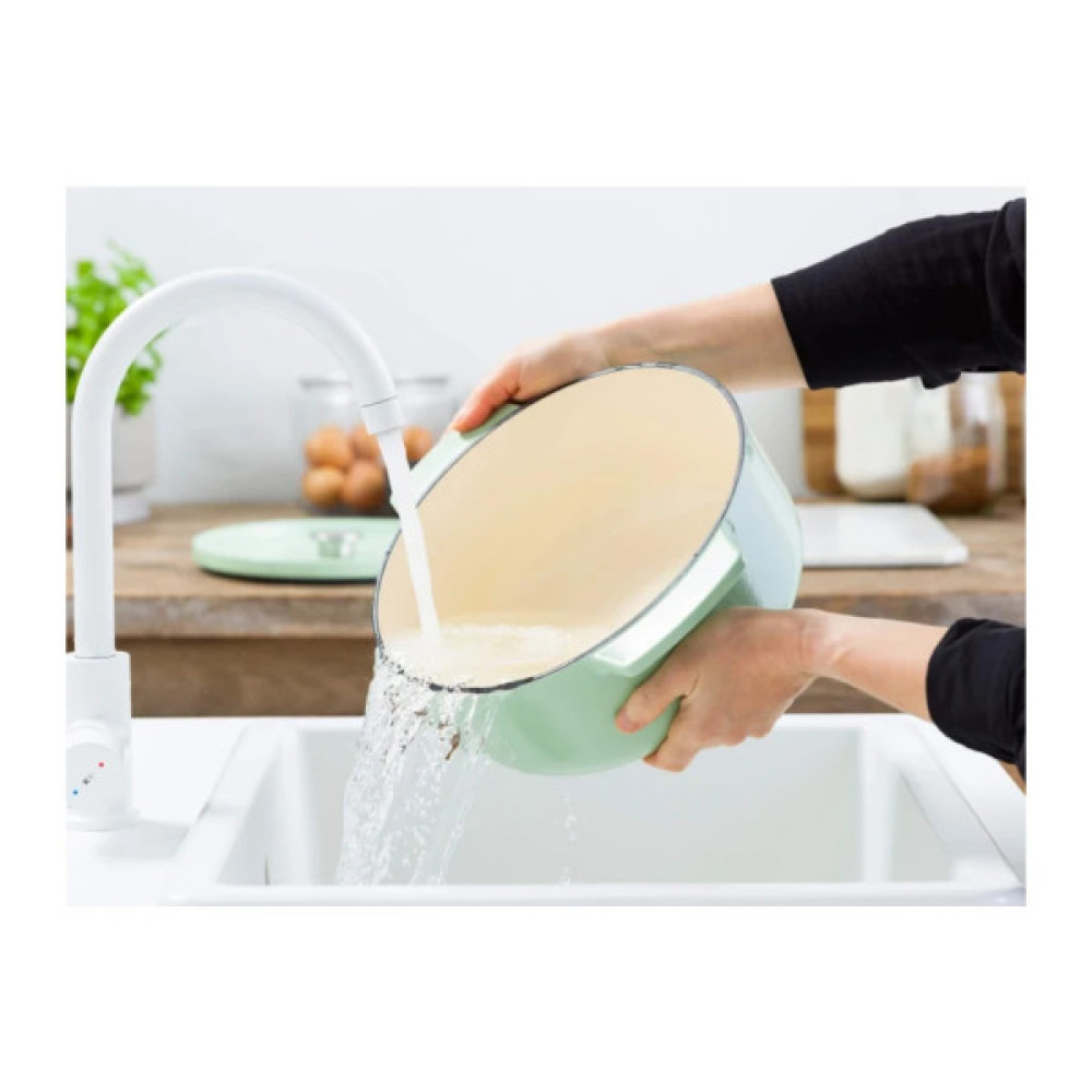 Каструля KitchenAid чавунна з кришкою 5,2 л Фісташкова (CC007434-001)