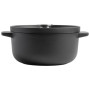 Каструля KitchenAid Matte Oven-to-table, чавунна з кришкою 3,3 л, чорна (CC004899-001)