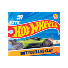 Пластилін Kite Hot Wheels восковий, 10 кольорів, 200 г (HW25-084)