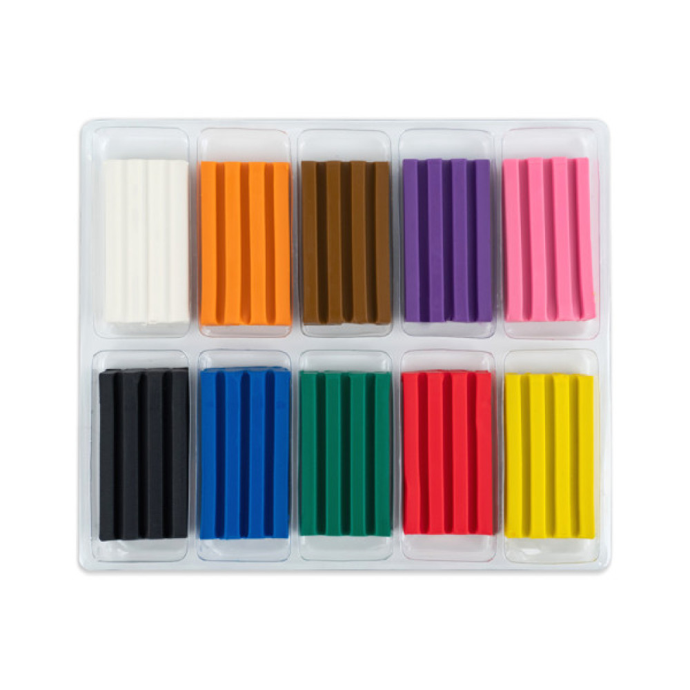 Пластилін Kite Hot Wheels восковий, 10 кольорів, 200 г (HW25-084)