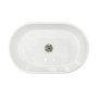Раковина, умивальник Adamant BESTE NEW, штучний камінь, овальна, без отвору для змішувача та переливу, 540x350x110мм, накладний, білий