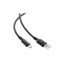 Дата кабель USB 2.0 AM to USB-C 1.2m 3A 60W silicone black Acefast (6974316284178)