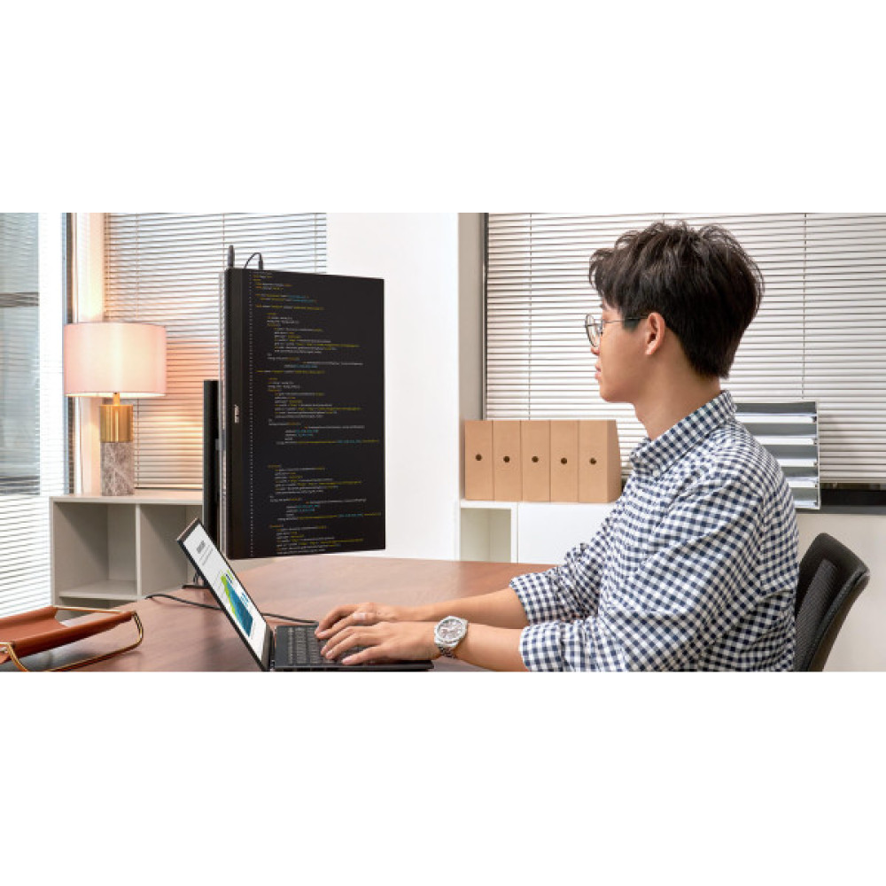 Монітор портативний Asus 23.8" ZenScreen MB249C HDMI, USB-C, MM, IPS, 75Hz, AdaptiveSync, Pivot, C-Clamp Arm