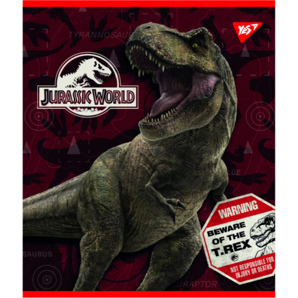 Зошит Yes А5 Jurassic world 12 аркушів лінія (766805)