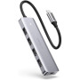 Концентратор Ugreen CM219 HUB Type-C to 4xUSB with USB-C Power Port (Gray) (70336) Концентратор Ugreen CM219 HUB Type-C to 4xUSB with USB-C Power Port (Gray) (70336)