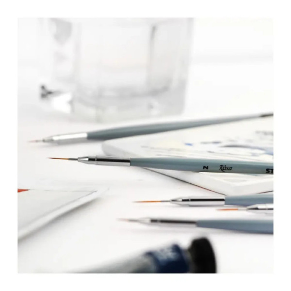 Пензлик для малювання Rosa Синтетика кругла, лайнер, STREAM 123/7, № 2 (4823098516989)