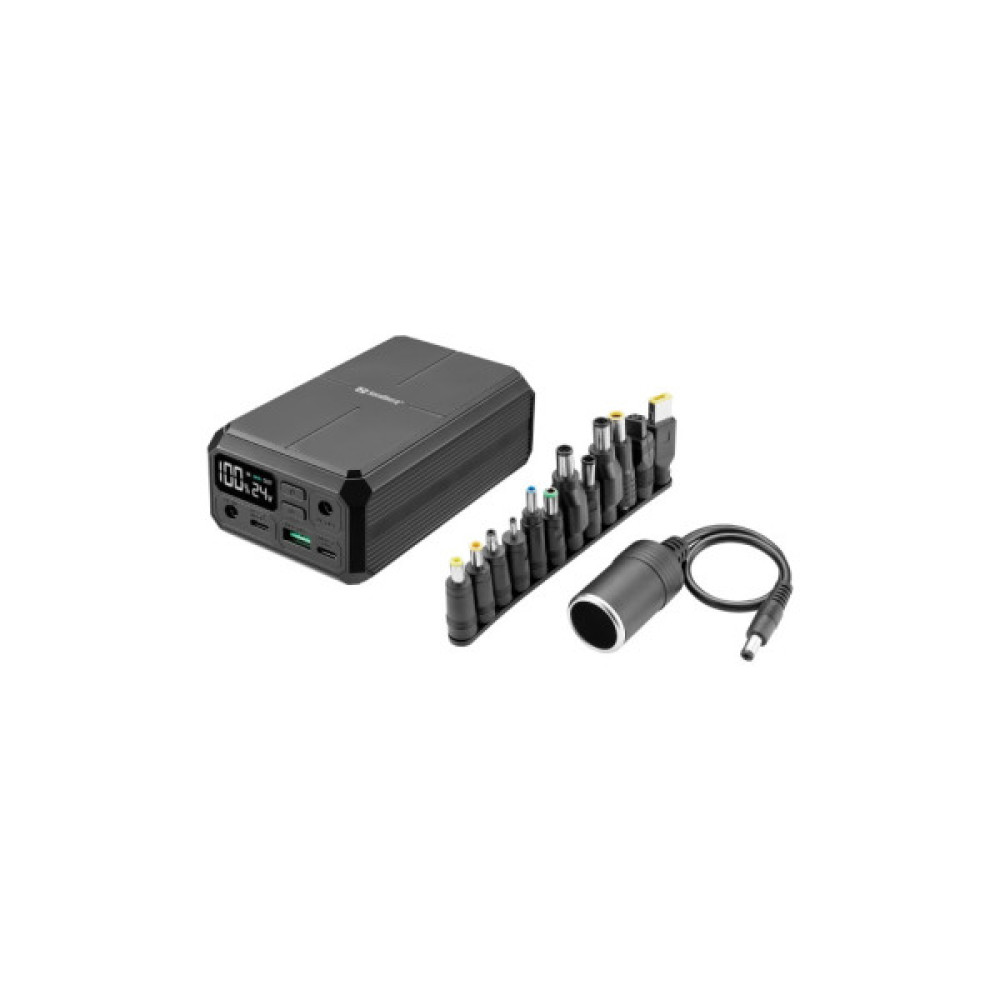 Батарея універсальна Sandberg 27000mAh Laptop DC12-24v 84W, PD/100W, QC/3.0, QI/10W, PowerThrough (421-13)