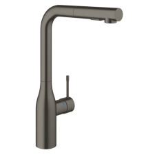 Змішувач для кухні Grohe Essence, довж.виливу - 204мм, поворотний/витяжний, 1важіль, матовий графіт
