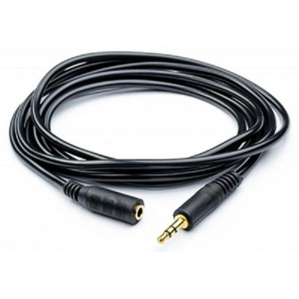 Кабель мультимедійний 3.5mm M to 3.5mm F 5.0m Atcom (16849)