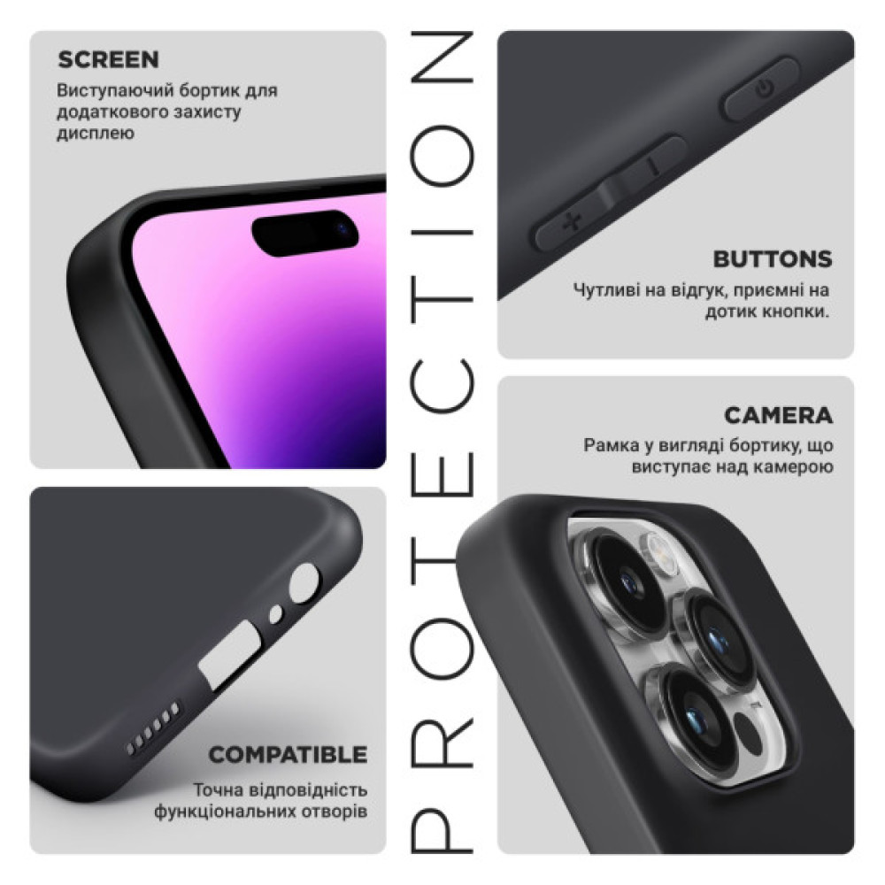 Чохол до мобільного телефона Armorstandart Matte Slim Fit Xiaomi Poco M7 Pro 5G Camera cover Black (ARM83151)