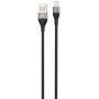 Дата кабель USB 2.0 AM to Lightning 1.0m 2.4A double-side grey XO (NB188-L-1-GR)