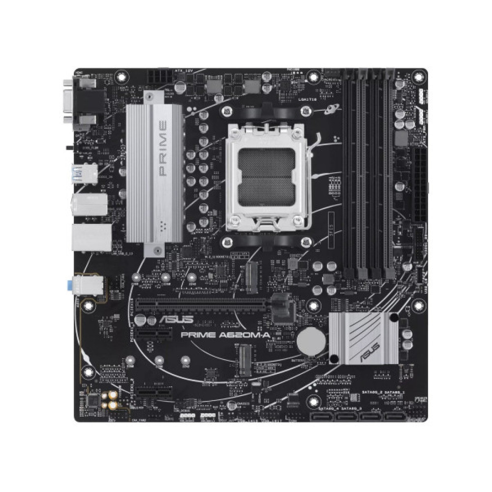 Материнcька плата ASUS PRIME A620M-A-CSM sAM5 A620 4xDDR5 HDMI DP D-Sub mATX