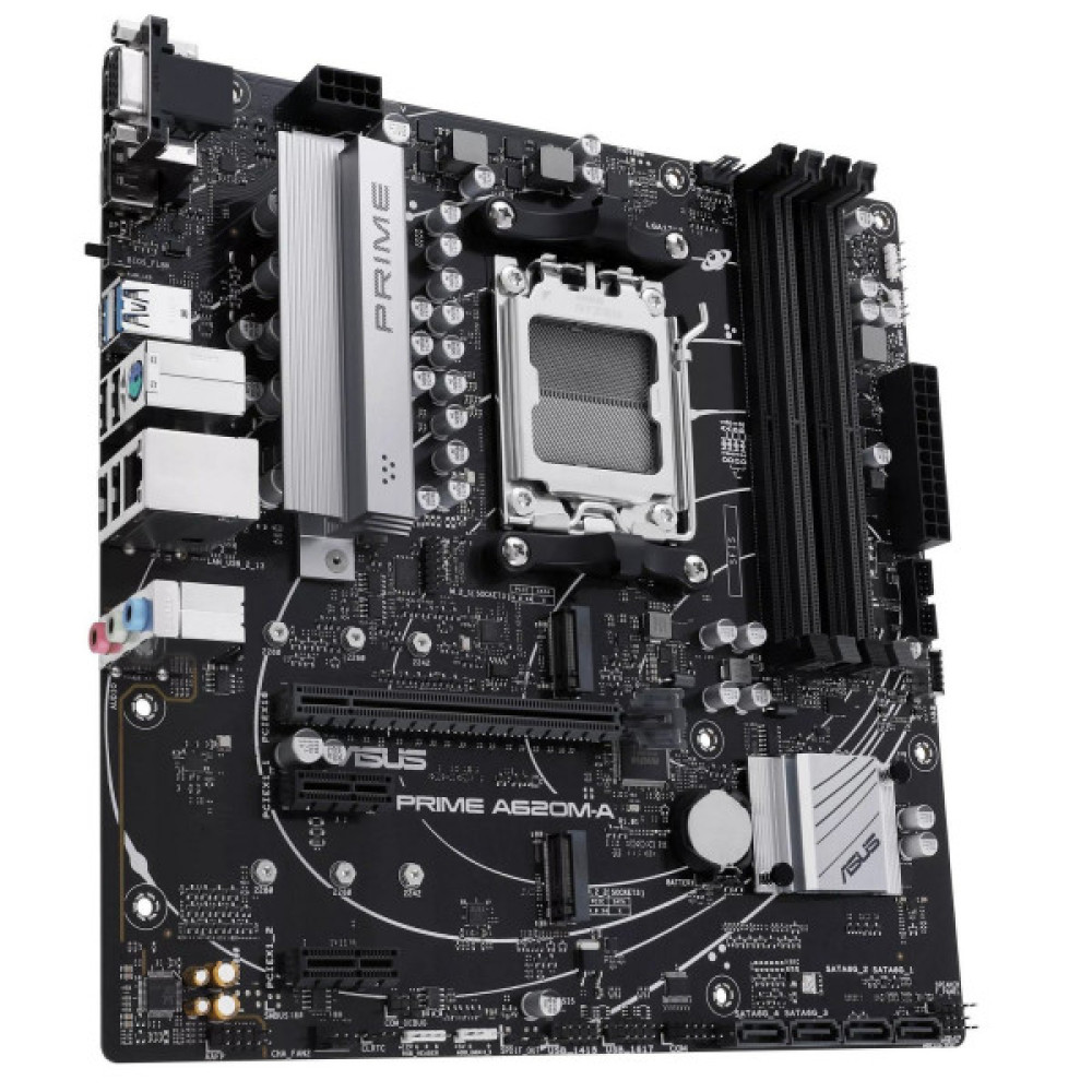 Материнcька плата ASUS PRIME A620M-A-CSM sAM5 A620 4xDDR5 HDMI DP D-Sub mATX