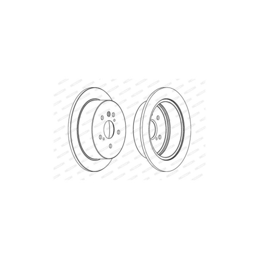Гальмівний диск FERODO DDF1545C