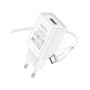 Зарядний пристрій BOROFONE BA68A Glacier USB + cable USB to USB-C 10.5W White (6974443385731) Зарядний пристрій BOROFONE BA68A Glacier USB + cable USB to USB-C 10.5W White (6974443385731)