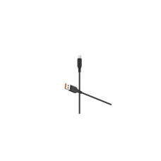 Дата кабель USB 2.0 AM to Micro 5P 1.0m 2.4A silicone black Denmen (DM-D01V-BK)