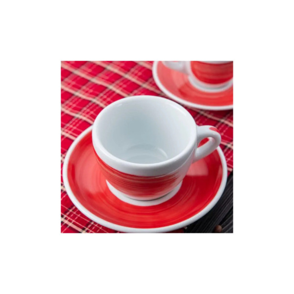 Чашка Ancap cappuccino 180 мл, серія Verona Millecolori Red (35118)
