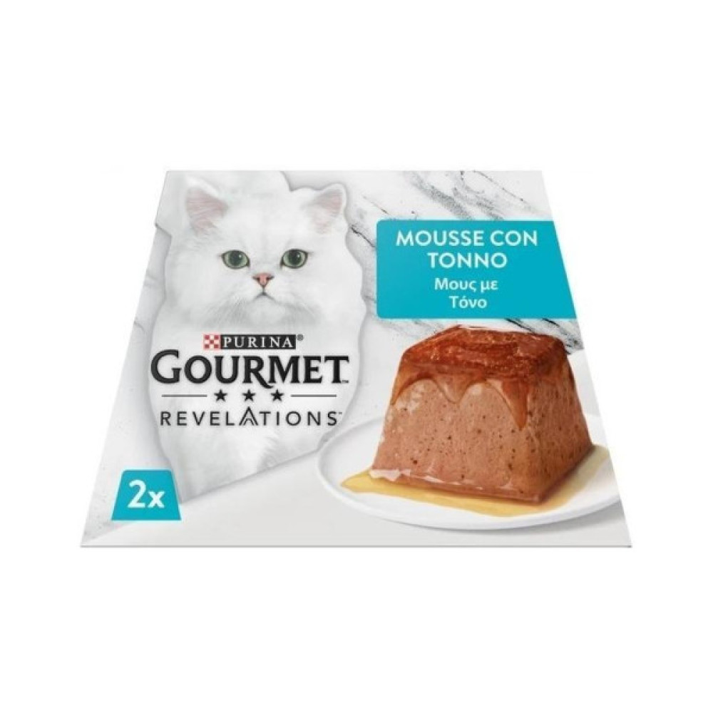 Паштет для котів Purina Gourmet Revelations мус з тунцем 2х57 г (8445291938014)