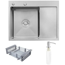 Мийка кухонна Kroner Geburstet-6350LHM (CV031320)