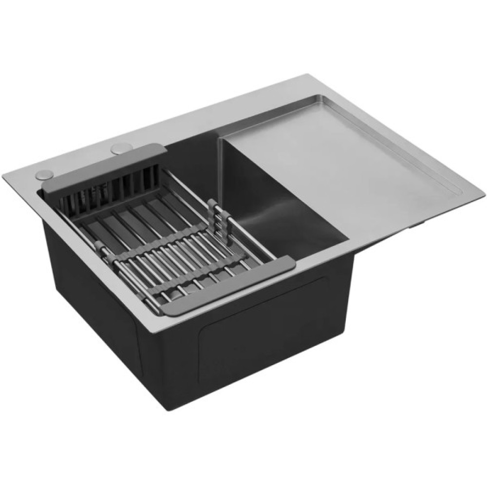 Мийка кухонна Kroner Geburstet-6350LHM (CV031320)