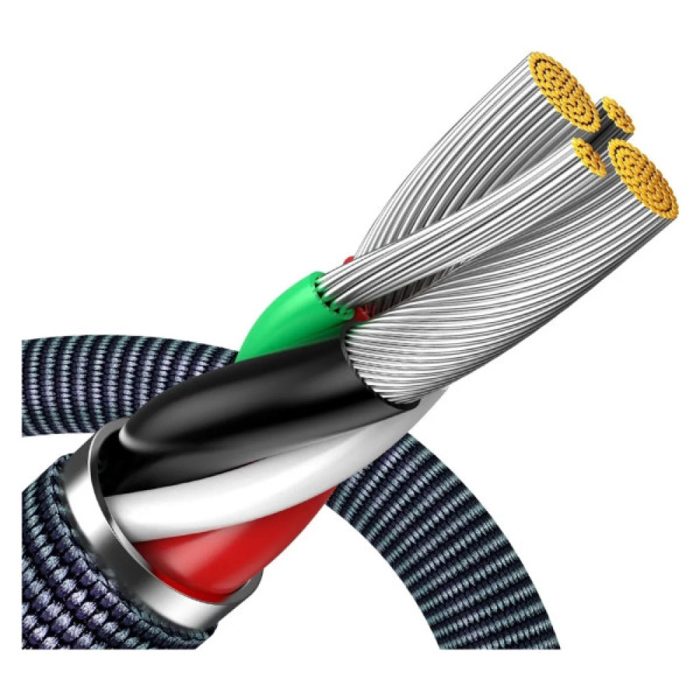 Дата кабель USB 2.0 AM to Lightning 2.0m 2.4A black Baseus (CAJY000101)