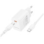 Зарядний пристрій BOROFONE BN26 Fuente USB-C PD20W + cable USB-C to USB-C White (6941991120251)