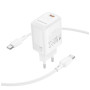 Зарядний пристрій BOROFONE BN26 Fuente USB-C PD20W + cable USB-C to USB-C White (6941991120251)