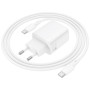 Зарядний пристрій BOROFONE BN26 Fuente USB-C PD20W + cable USB-C to USB-C White (6941991120251)