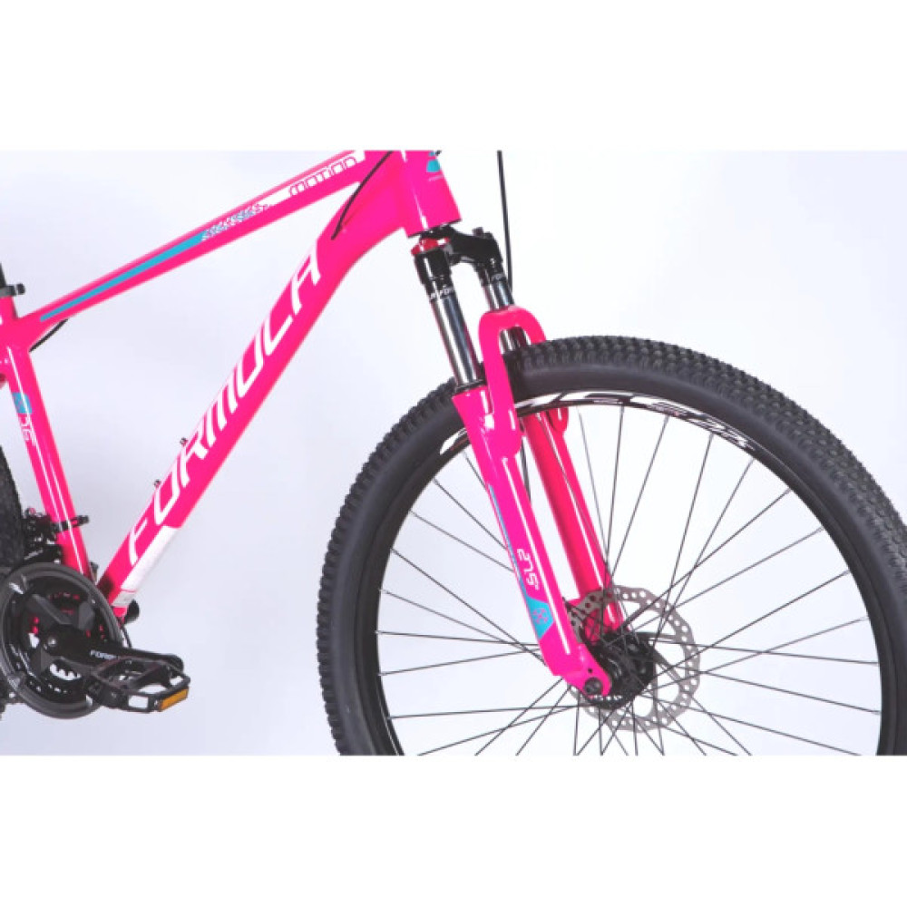 Велосипед Formula 27.5" MOTION DD FR рама-16" AL 2026 рожевий з білим (OPS-FR-27.5-299)