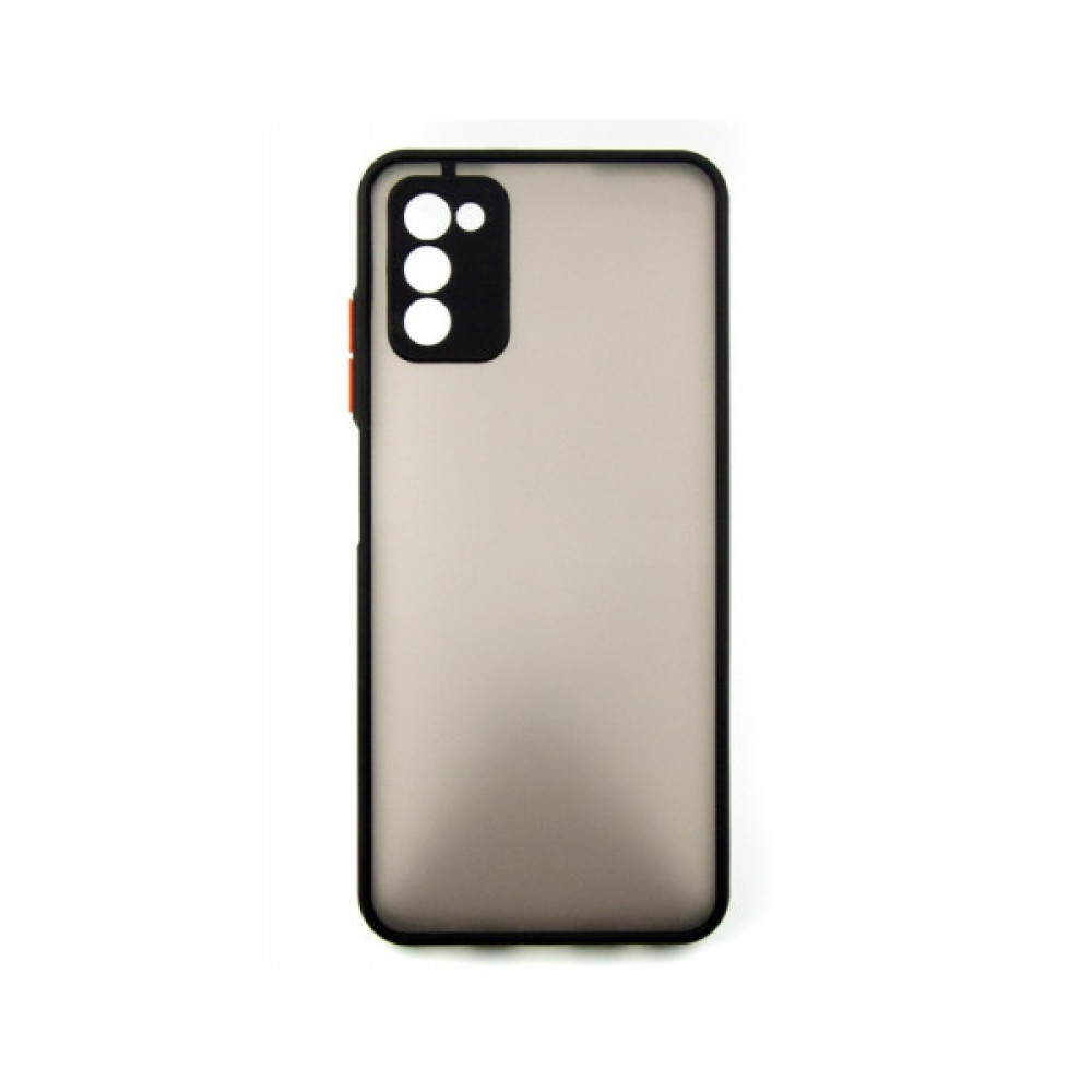 Чохол до мобільного телефона Dengos Kit for Samsung Galaxy A03s case + glass (Black) (DG-KM-24)
