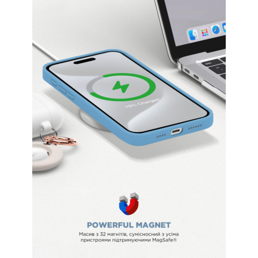 Чохол до мобільного телефона Armorstandart ICON2 MagSafe Apple iPhone 15 Pro Light Blue (ARM77008) Чохол до мобільного телефона Armorstandart ICON2 MagSafe Apple iPhone 15 Pro Light Blue (ARM77008)