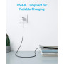 Дата кабель USB 2.0 AM to USB-C 1.8m nylon 322 black Anker (A81H6G11) Дата кабель USB 2.0 AM to USB-C 1.8m nylon 322 black Anker (A81H6G11)