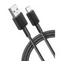 Дата кабель USB 2.0 AM to USB-C 1.8m nylon 322 black Anker (A81H6G11) Дата кабель USB 2.0 AM to USB-C 1.8m nylon 322 black Anker (A81H6G11)