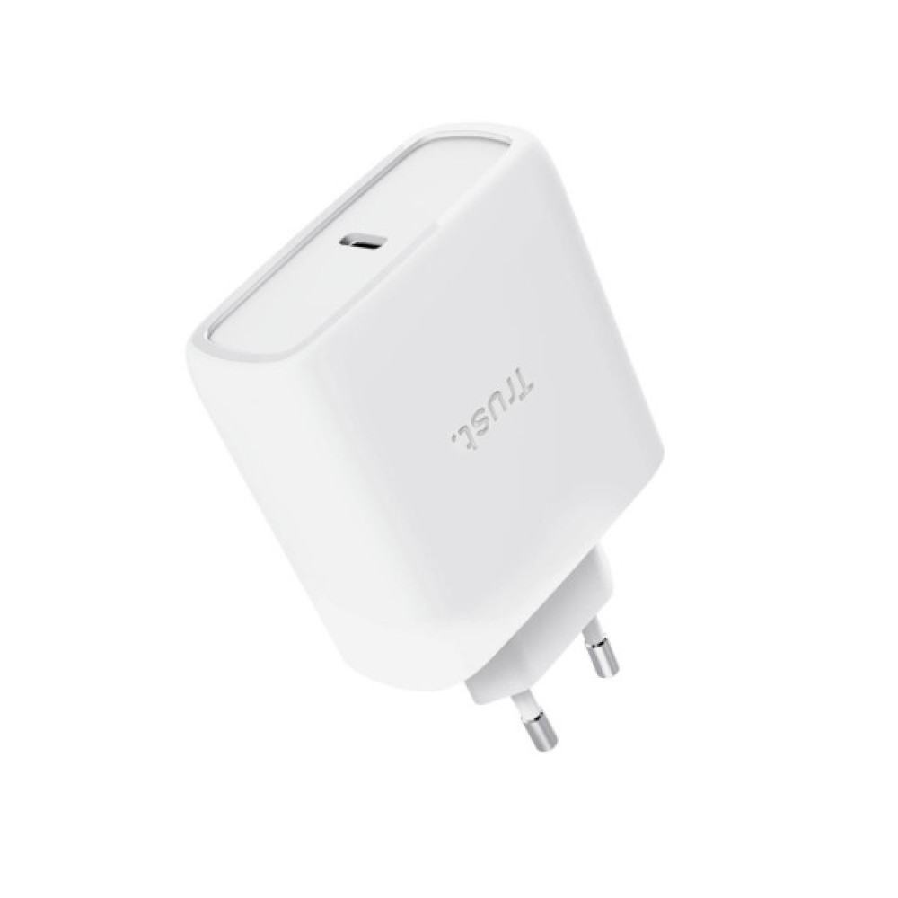 Зарядний пристрій Trust USB-C 65W GaN PD/PPS white (25524_TRUST)