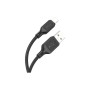 Дата кабель USB 2.0 AM to Lightning 1.0m silicone black HOCO (6931474788405)