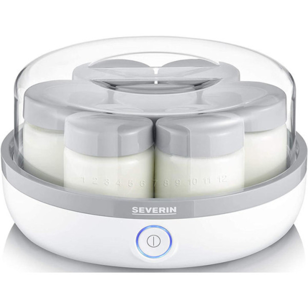 Йогуртниця  Severin 13Вт, пластик, біло-сірий
