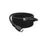 Дата кабель USB-C to USB-C 1.0m USB4 2.0 80G 240W 16K silicone black Digitus (AK-300350-010-S)