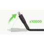 Дата кабель USB 2.0 AM to Lightning 1.0m braided white Belkin (CAA004BT1MWH)