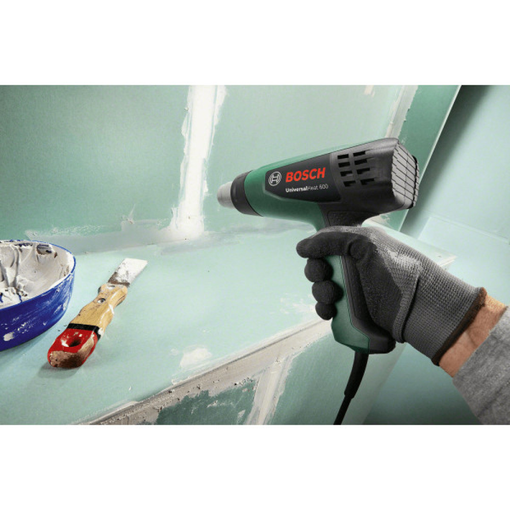 Фен будівельний Bosch UniversalHeat 600 1800Вт 50/300/600°C 200/350/500л·хв 0.53кг