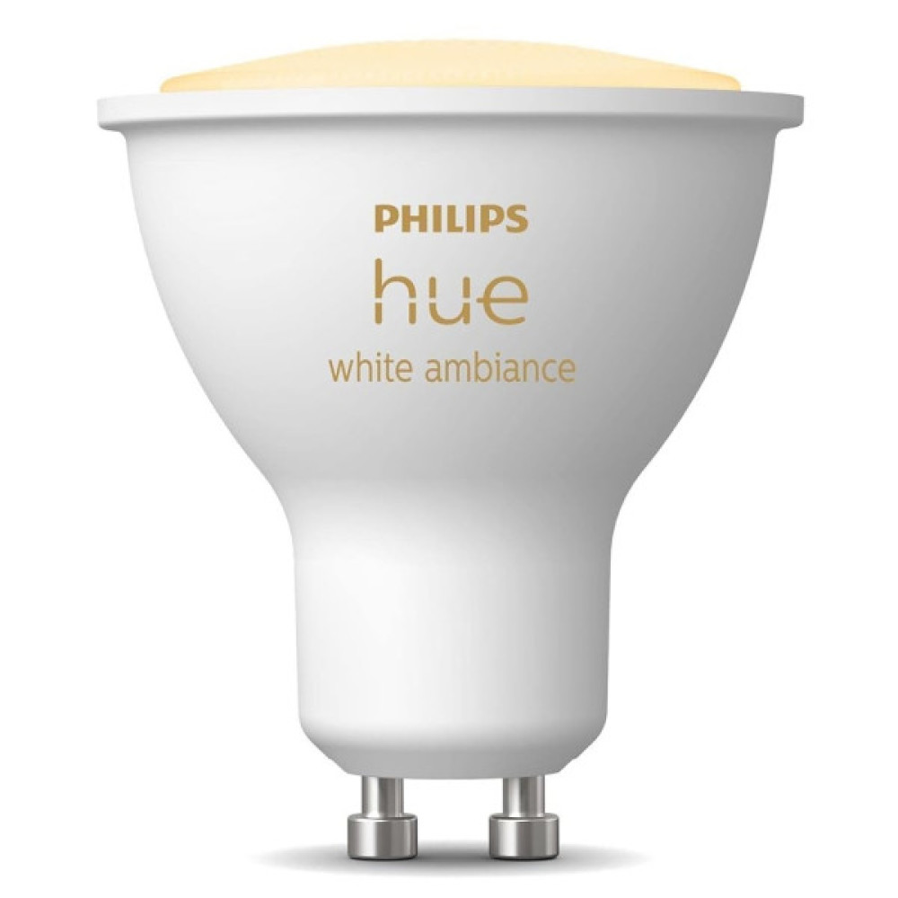Розумна лампочка Philips GU10 5W(50Вт) 2200K-6500K Tunable white ZigBee Bluetooth (929001953309)