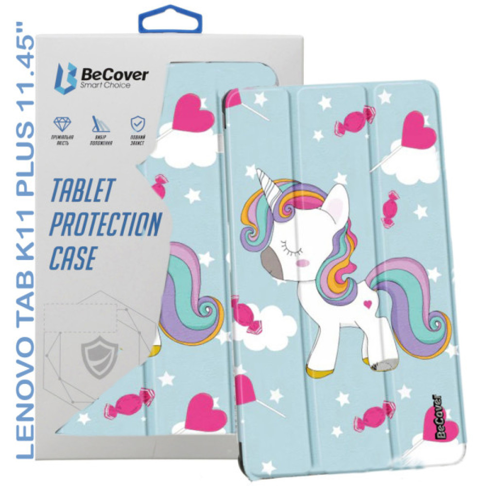 Чохол до планшета BeCover Smart Case Lenovo Tab K11 Plus TB-352F 11.45" Unicorn (711858) Чохол до планшета BeCover Smart Case Lenovo Tab K11 Plus TB-352F 11.45" Unicorn (711858)